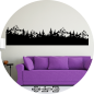 Preview: Wandtattoo 46363 Wald und Berglandschaft Silhouette